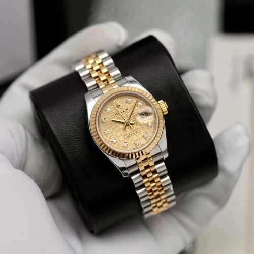 Rolex Lady-Datejust 179173 Vi Tính Vàng Fullbox Giấy Tờ