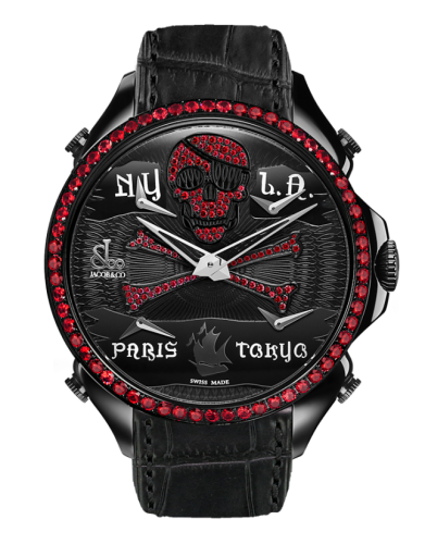 JACOB & CO PALATIAL FIVE TIME ZONE PIRATE BLACK PVD